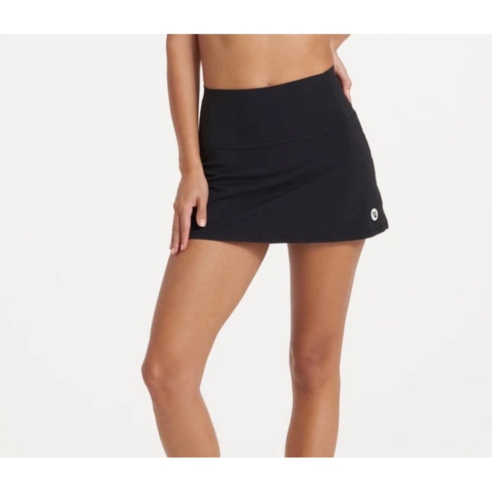 Vuori Clementine Skort Black Athletic Tennis Golf Skirt Women Small VW393